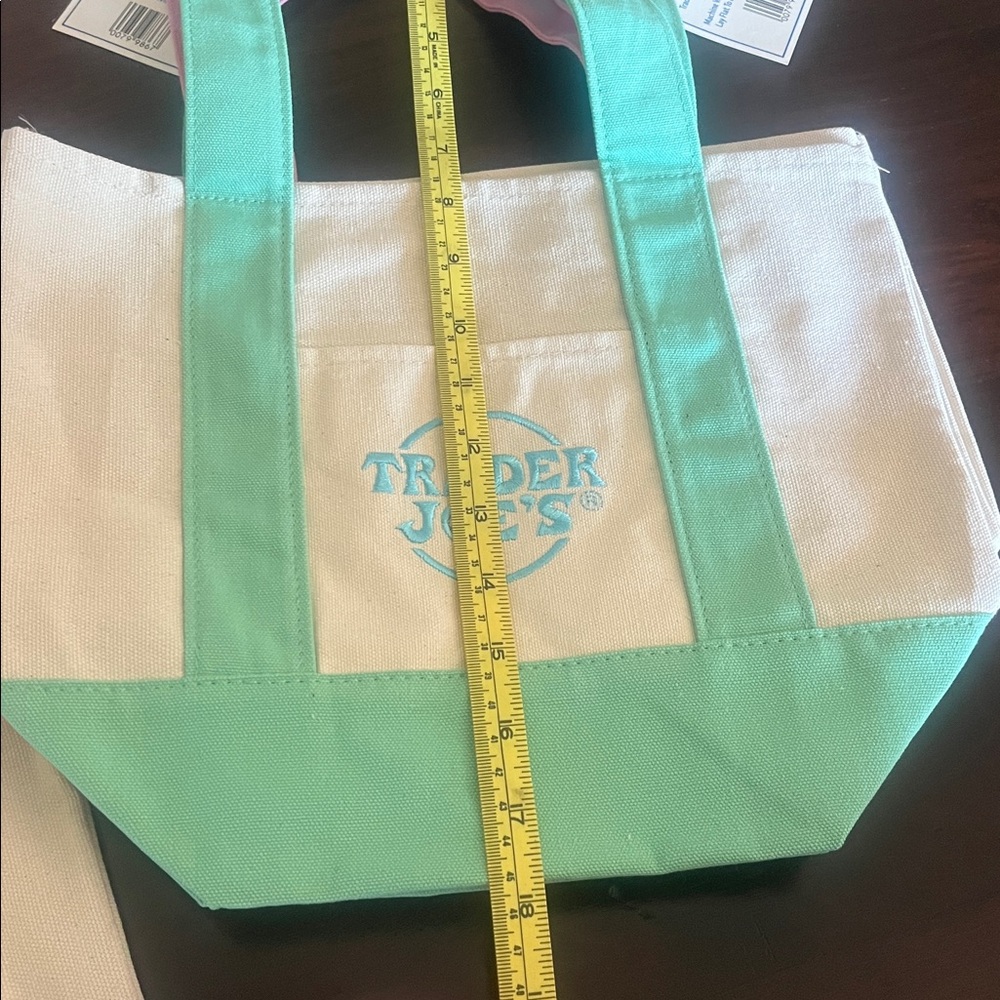 Trader Joe's Canvas Pastel Limited Tote Bags Set - Picture 8 of 9